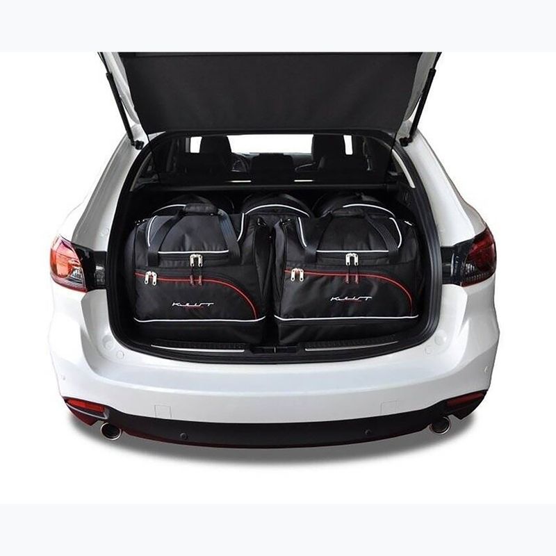 Gepäckträgertaschen-Set KJUST Mazda 6 Kombi 2012+ 5 Stk. Schwarz 11