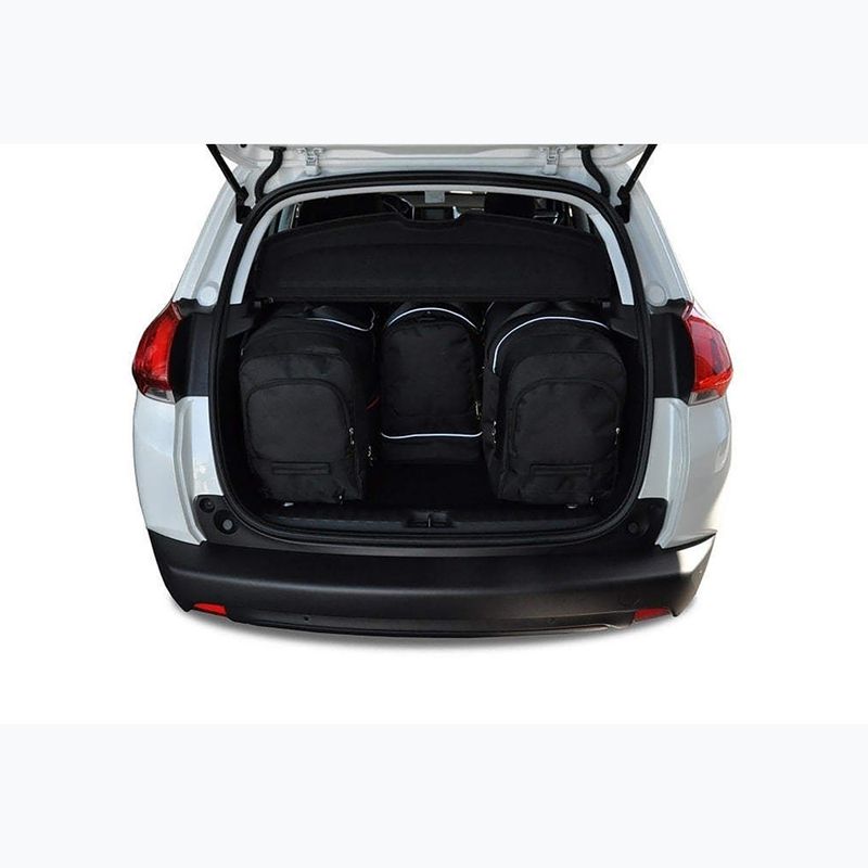 Gepäckträgertaschen-Set KJUST Peugeot 2008 2013-2019 4 Stk. Schwarz 15