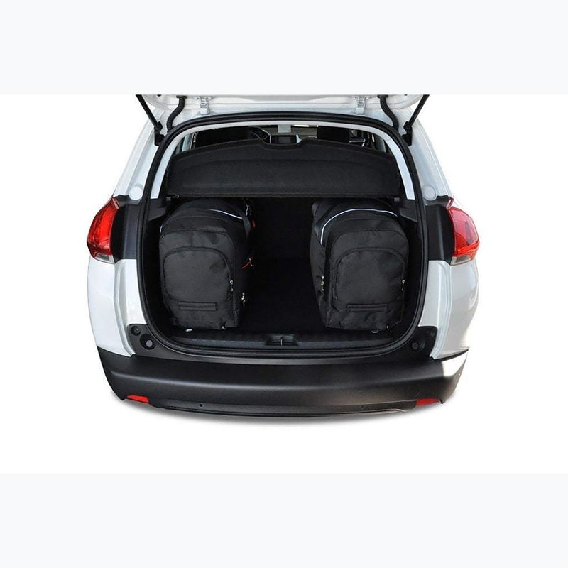 Gepäckträgertaschen-Set KJUST Peugeot 2008 2013-2019 4 Stk. Schwarz 16