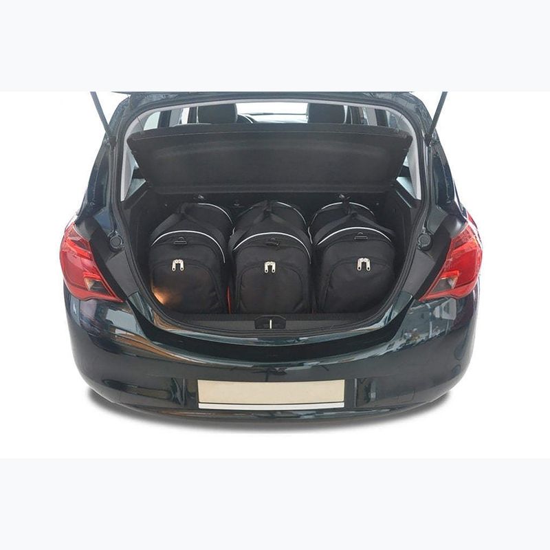 Gepäckträgertaschen-Set KJUST Opel Corsa 2014-2019 3 Stk. Schwarz 9