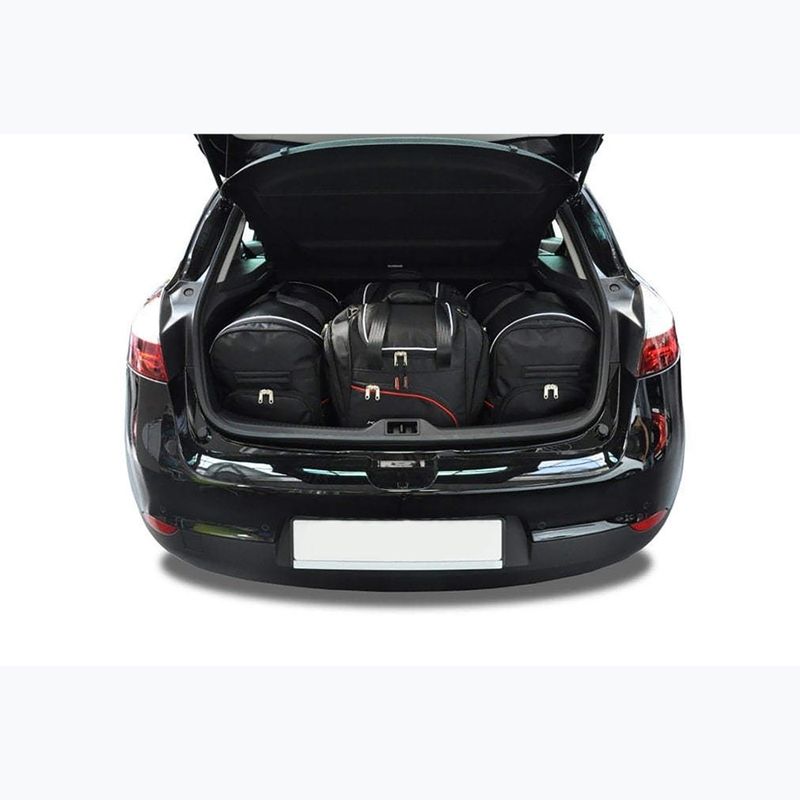 Gepäckträgertaschen-Set KJUST Renault Megane Hatchback 2008-2015 4 Stk. Schwarz 13