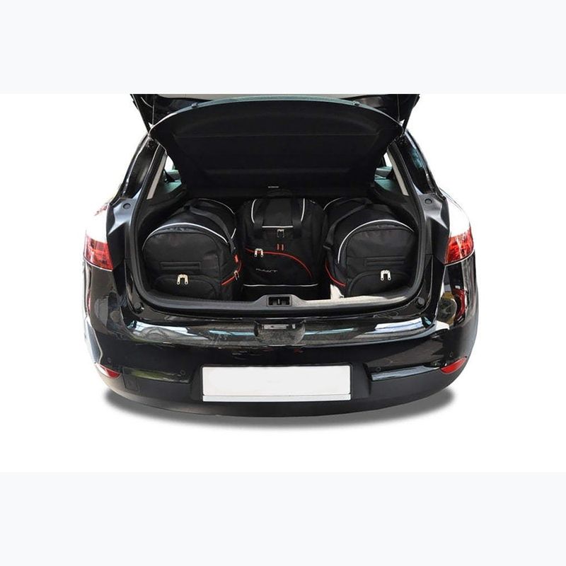 Gepäckträgertaschen-Set KJUST Renault Megane Hatchback 2008-2015 4 Stk. Schwarz 14