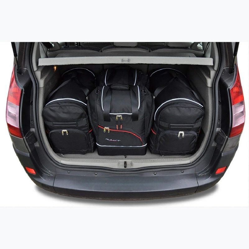 Gepäckträgertaschen-Set KJUST Renault Scenic 2003-2009 4 Stk. Schwarz 13