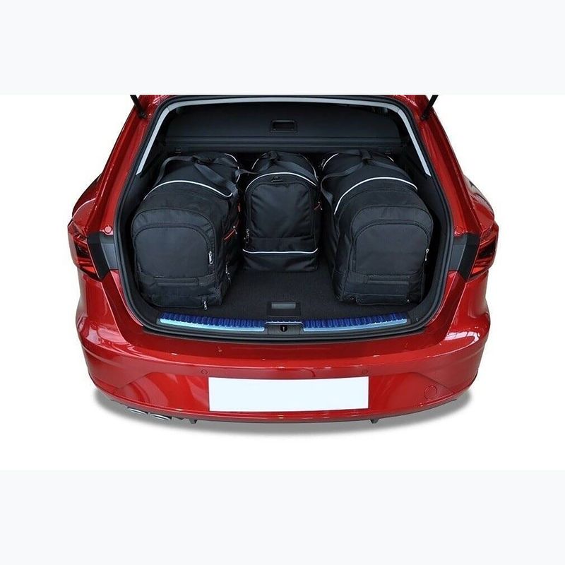 Gepäckträgertaschen-Set KJUST Seat Leon ST 2013-2020 4 Stk. Schwarz 14