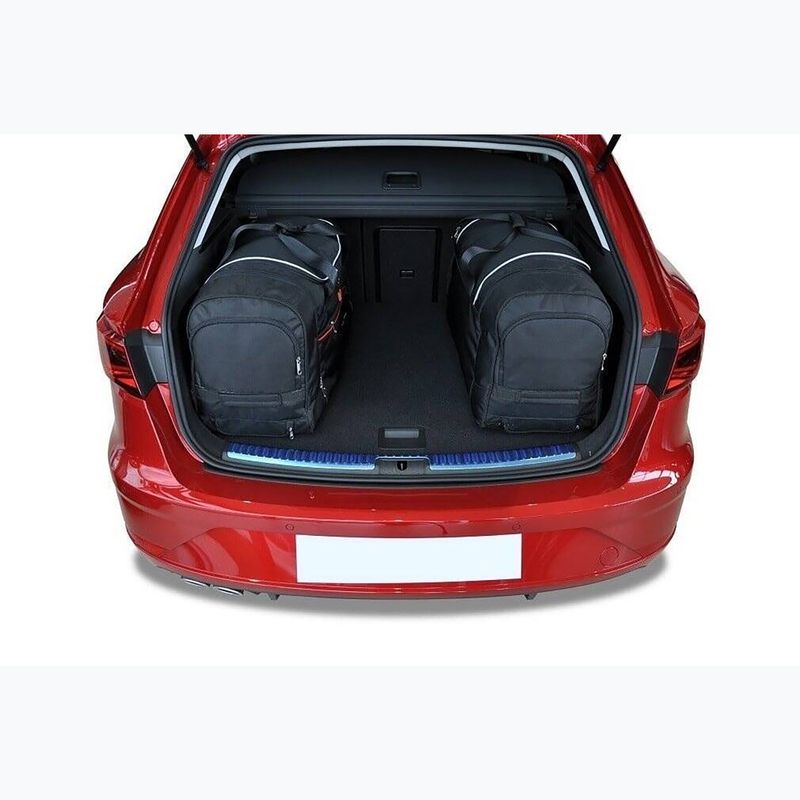 Gepäckträgertaschen-Set KJUST Seat Leon ST 2013-2020 4 Stk. Schwarz 15