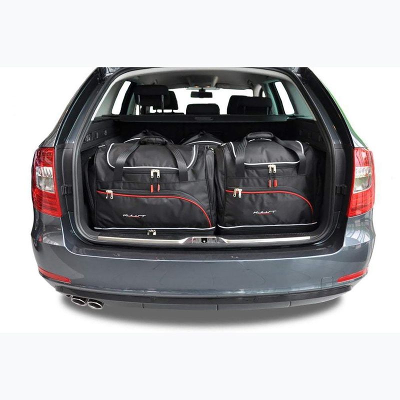 Gepäckträgertaschen-Set KJUST Skoda Superb Combi 2010-2015 5 Stk. Schwarz 11
