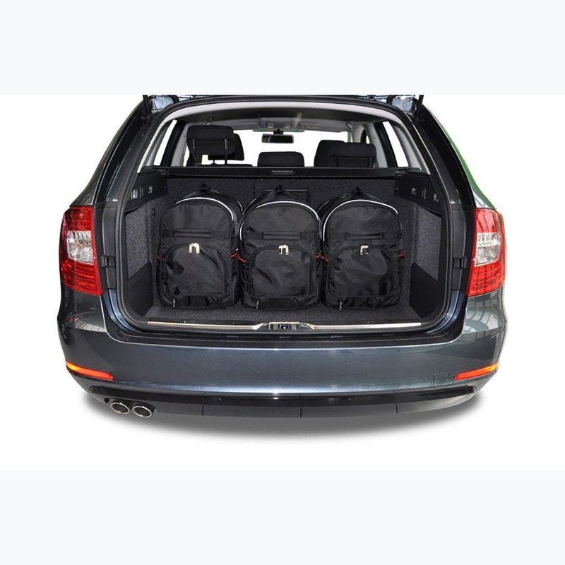 Gepäckträgertaschen-Set KJUST Skoda Superb Combi 2010-2015 5 Stk. Schwarz 12