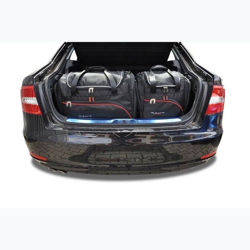 Gepäckträgertaschen-Set KJUST Skoda Superb Limousine 2008-2015 5 Stk. Schwarz 11