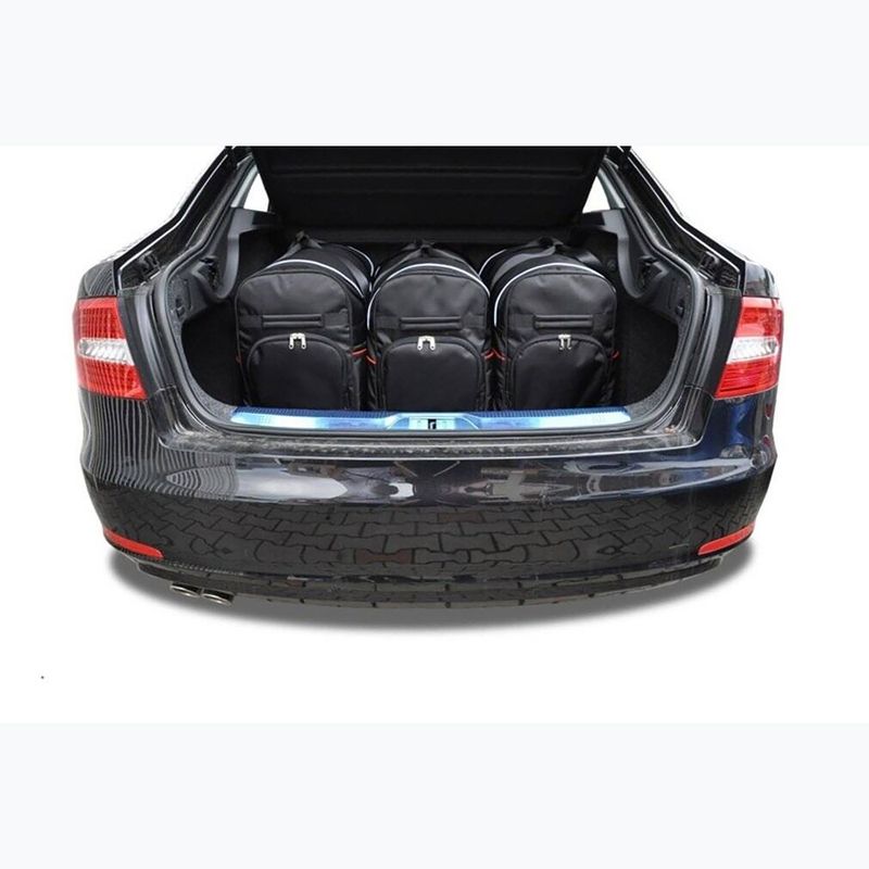 Gepäckträgertaschen-Set KJUST Skoda Superb Limousine 2008-2015 5 Stk. Schwarz 12