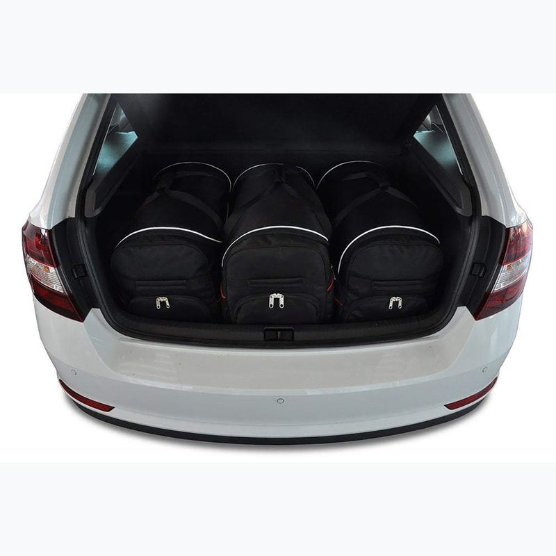 Gepäckträgertaschen-Set KJUST Skoda Rapid Spaceback 2012+ 3 Stk. Schwarz 8