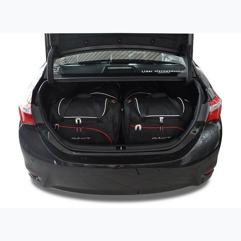 Gepäckträgertaschen-Set KJUST Toyota Corolla Limousine 2013-2018 4 Stk. Schwarz 13