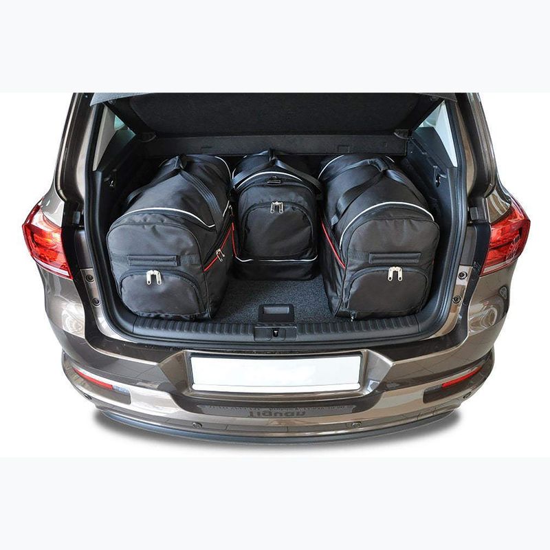 Gepäckträgertaschen-Set KJUST Volkswagen Tiguan 2007-2015 4 Stk. Schwarz 18