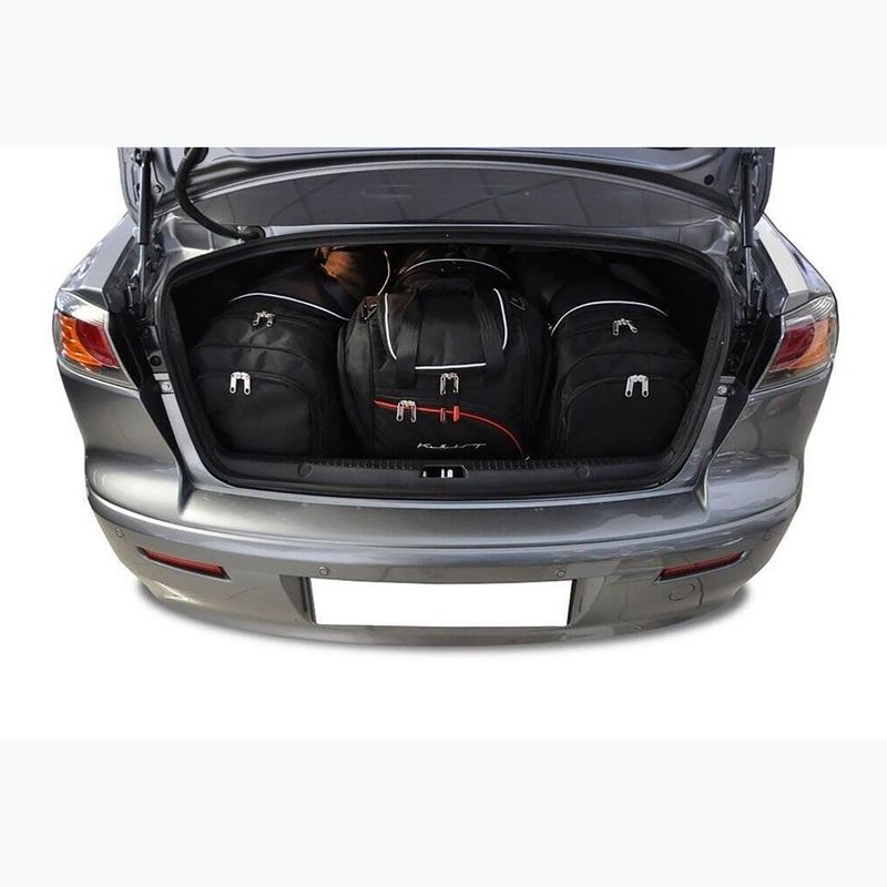 Gepäckträgertaschen-Set KJUST Mitsubishi Lancer Limousine 2007-2016 4 Stk. Schwarz 11