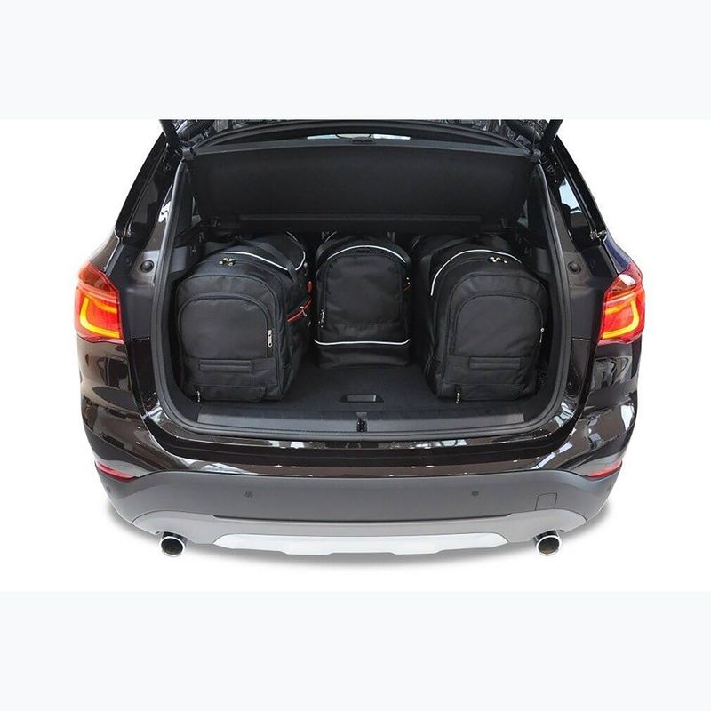 KJUST BMW X1 2015+ 4 Gepäckraumtaschen Set schwarz 14