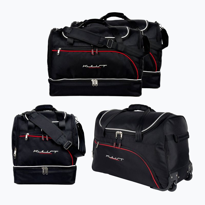 Gepäckträgertaschen-Set KJUST Opel Astra Cabrio 2001-2006 4 Stk. Schwarz