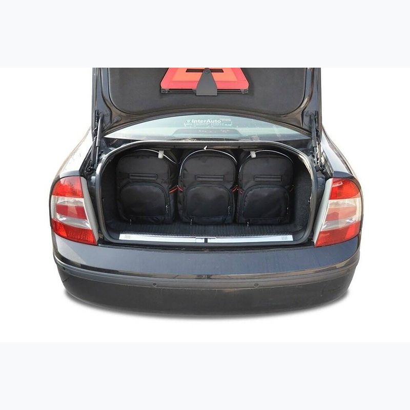 Gepäckträgertaschen-Set KJUST Skoda Superb Limousine 2001-2008 5 Stk. Schwarz 12