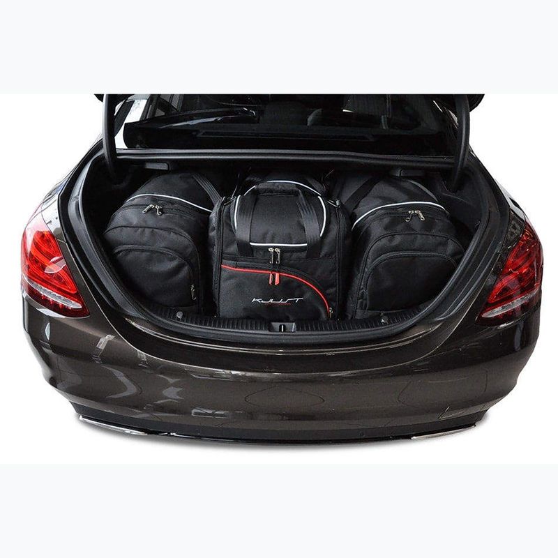Gepäckträgertaschen-Set KJUST Mercedes-Benz C Limousine 2013-2021 4 Stk. Schwarz 13