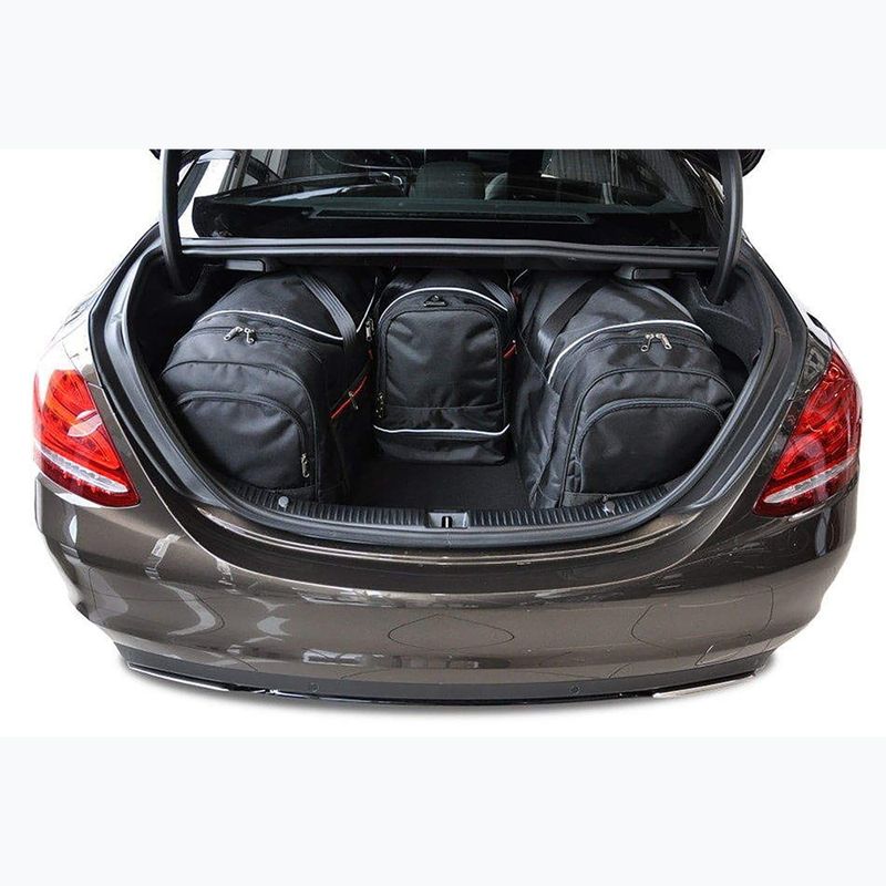 Gepäckträgertaschen-Set KJUST Mercedes-Benz C Limousine 2013-2021 4 Stk. Schwarz 14