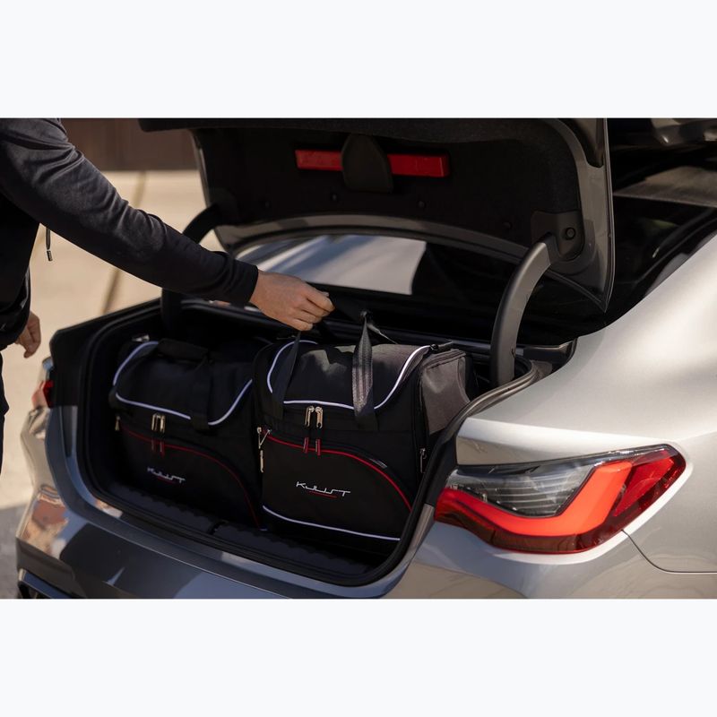 KJUST Kofferraumtaschen-Set Audi A1 2010-2018 3 Stück schwarz 17
