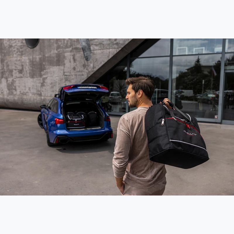 KJUST Kofferraumtaschen-Set Audi A1 2010-2018 3 Stück schwarz 18
