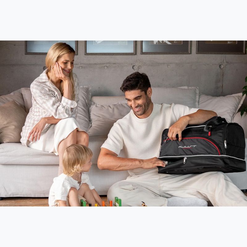 KJUST Kofferraumtaschen-Set Audi A1 2010-2018 3 Stück schwarz 19