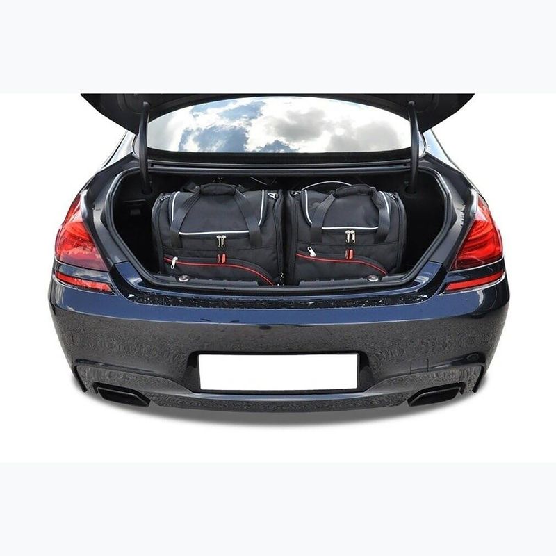 KJUST BMW 6 Gran Coupe 2012-2018 Kofferraumtaschen Set 4 Stück schwarz 18