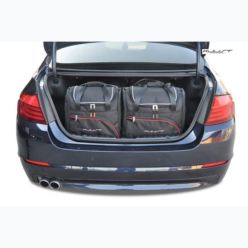 KJUST BMW 5 Limousine Kofferraumtaschen Set 2010-2017 4 Stück schwarz 16