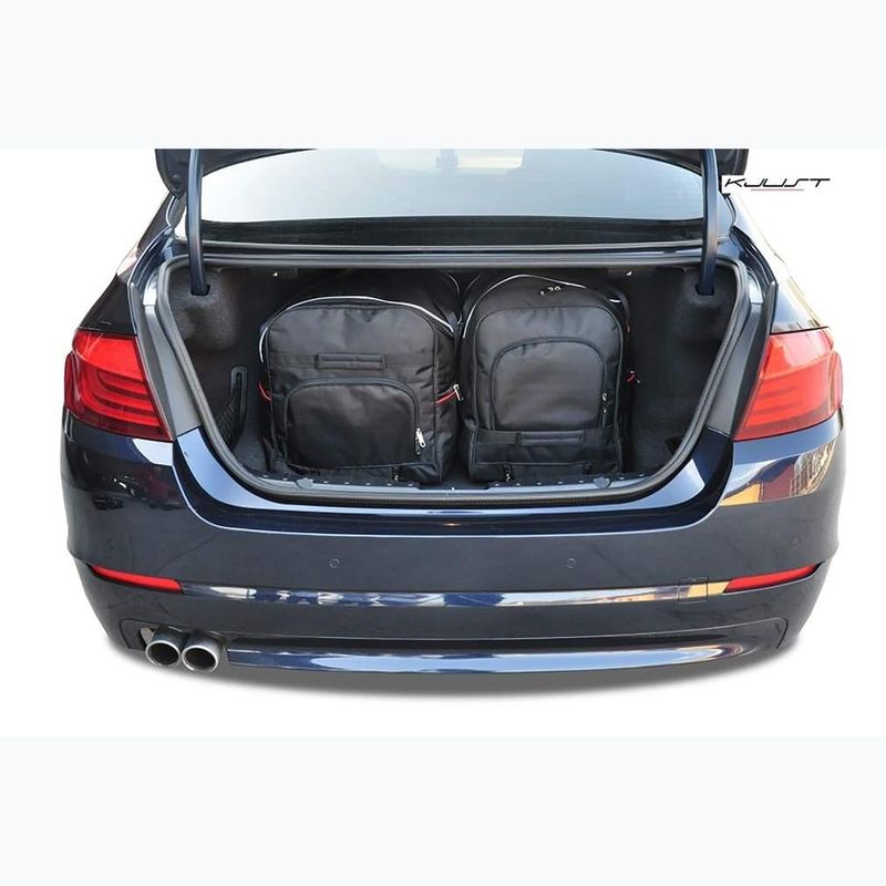 KJUST BMW 5 Limousine Kofferraumtaschen Set 2010-2017 4 Stück schwarz 17
