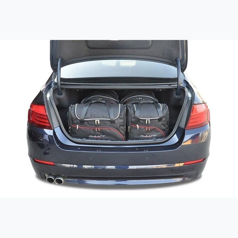 KJUST BMW 5 Limousine Kofferraumtaschen Set 2010-2016 4 Stück schwarz 14