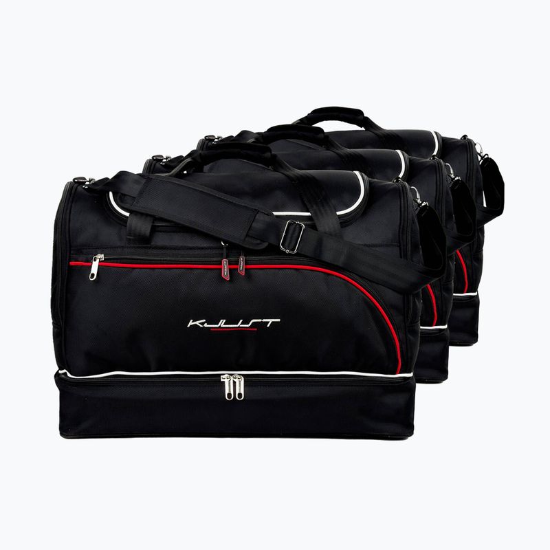 Gepäckträgertaschen-Set KJUST Volkswagen Polo 2009-2017 3 Stk. Schwarz