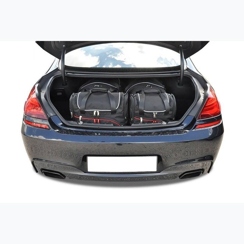 KJUST BMW 6 Gran Coupe 2012-2018 Kofferraumtaschen Set 4 Stück schwarz 18