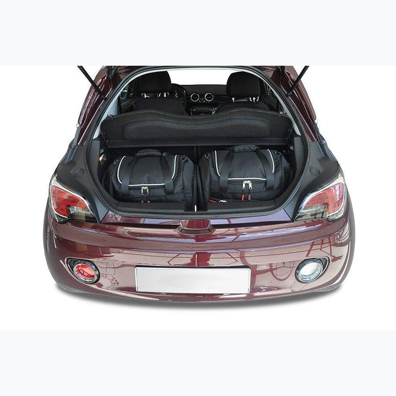Gepäckträgertaschen-Set KJUST Opel Adam 2012-2019 2 Stk. Schwarz 9
