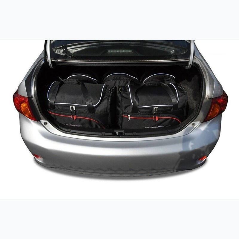 Gepäckträgertaschen-Set KJUST Toyota Corolla Limousine 2007-2014 5 Stk. Schwarz 16