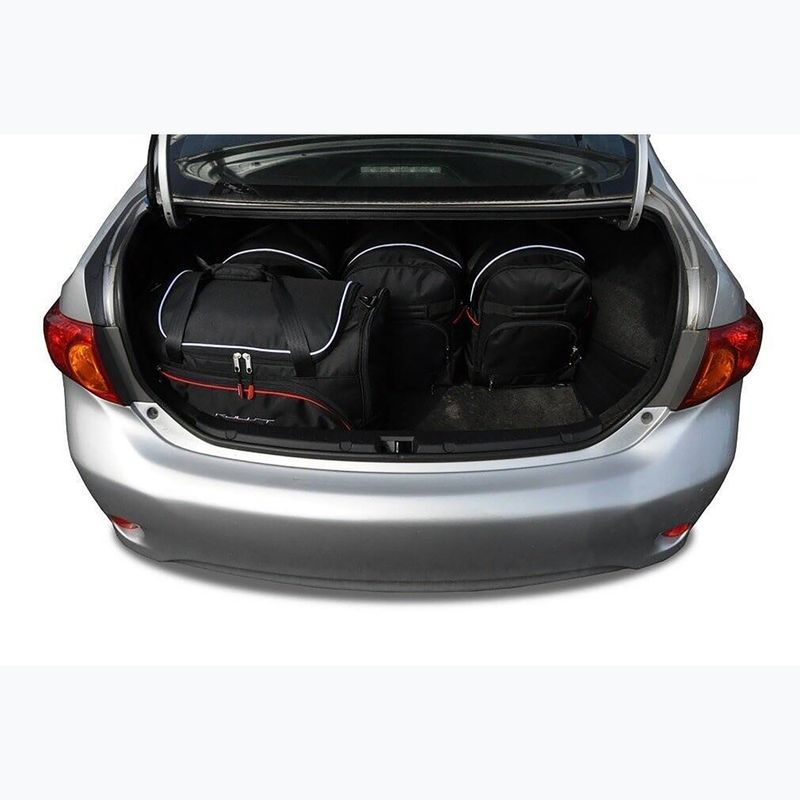 Gepäckträgertaschen-Set KJUST Toyota Corolla Limousine 2007-2014 5 Stk. Schwarz 17