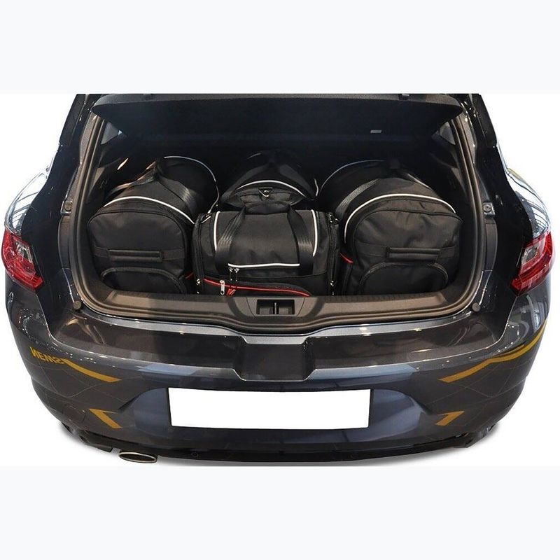 Gepäckträgertaschen-Set KJUST Renault Megane Hatchback 2016+ 4 Stk. Schwarz 12