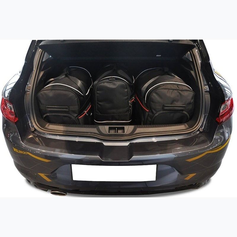 Gepäckträgertaschen-Set KJUST Renault Megane Hatchback 2016+ 4 Stk. Schwarz 13