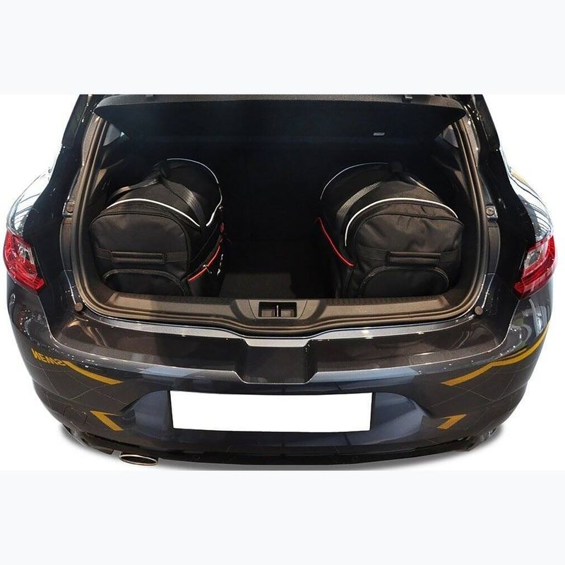 Gepäckträgertaschen-Set KJUST Renault Megane Hatchback 2016+ 4 Stk. Schwarz 14
