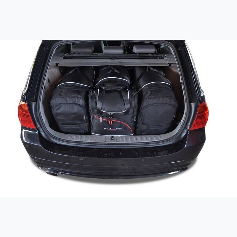 KJUST BMW 3 Touring Kofferraumtaschen Set 2005-2013 4 Stück schwarz 17