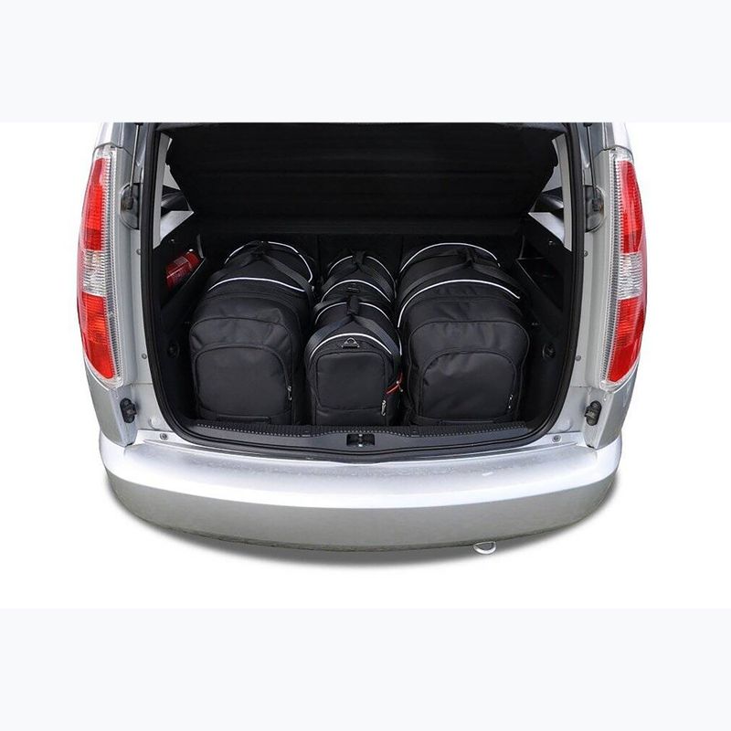 Gepäckträgertaschen-Set KJUST Skoda Roomster 2006-2015 4 Stk. Schwarz 12