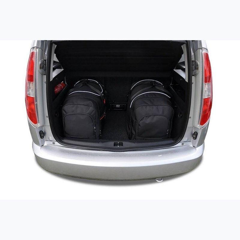Gepäckträgertaschen-Set KJUST Skoda Roomster 2006-2015 4 Stk. Schwarz 14