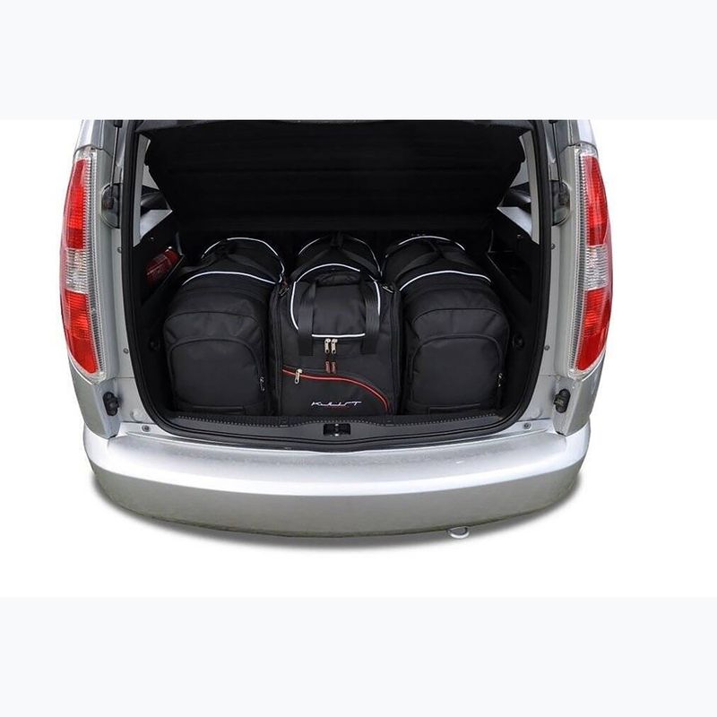 Gepäckträgertaschen-Set KJUST Skoda Roomster 2006-2015 4 Stk. Schwarz 12