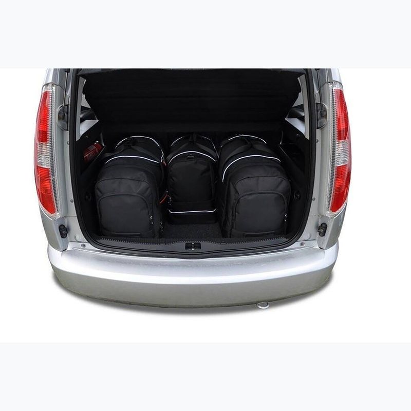 Gepäckträgertaschen-Set KJUST Skoda Roomster 2006-2015 4 Stk. Schwarz 13