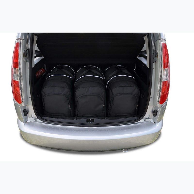 Gepäckträgertaschen-Set KJUST Skoda Roomster 2006-2015 3 Stk. Schwarz 10
