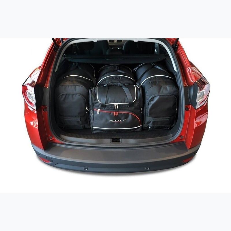 Gepäckträgertaschen-Set KJUST Renault Megane Grandtour 2009-2016 4 Stk. Schwarz 12