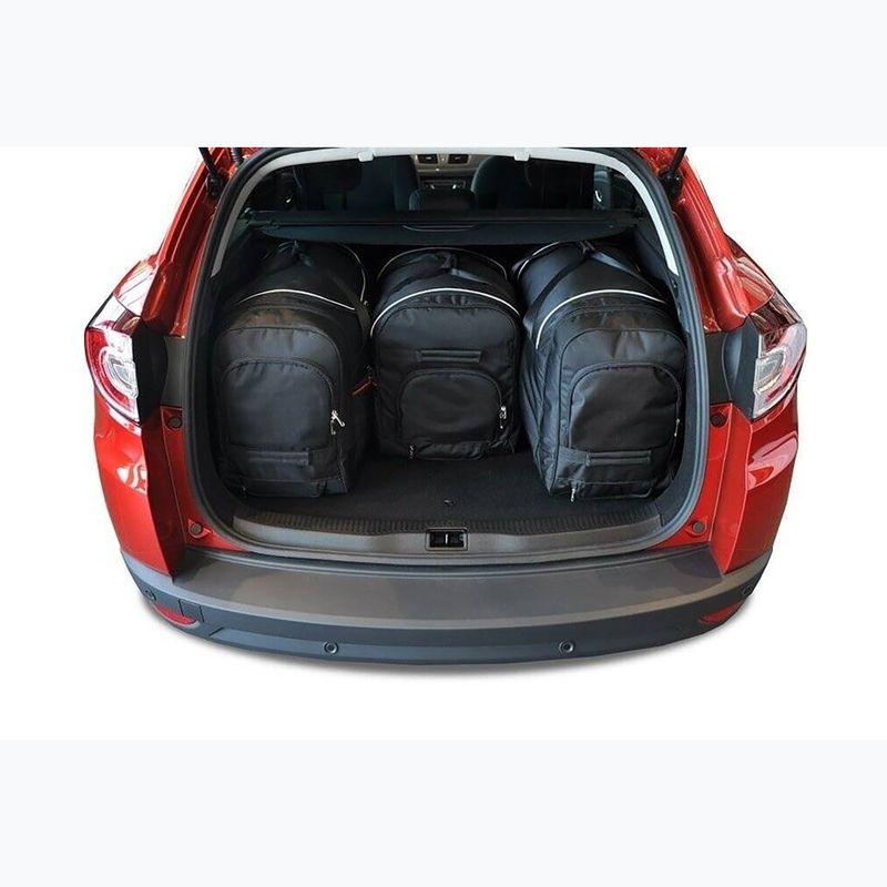 Gepäckträgertaschen-Set KJUST Renault Megane Grandtour 2009-2016 4 Stk. Schwarz 13