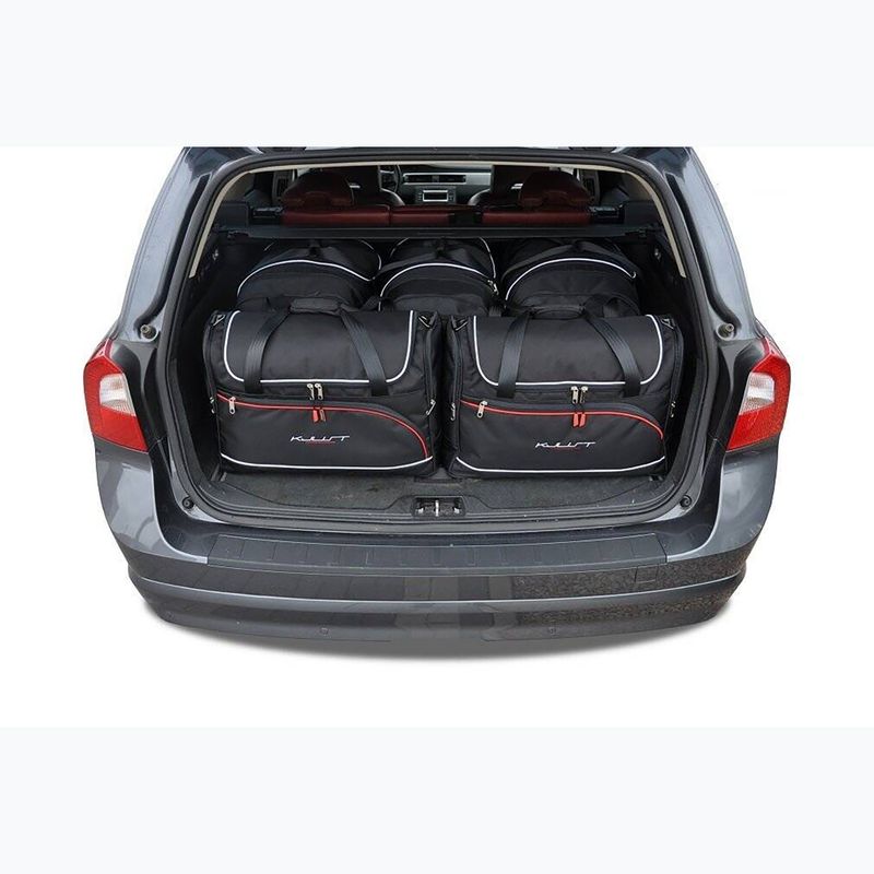 Gepäckträgertaschen-Set KJUST Volvo V70 2007-2016 5 Stk. Schwarz 17
