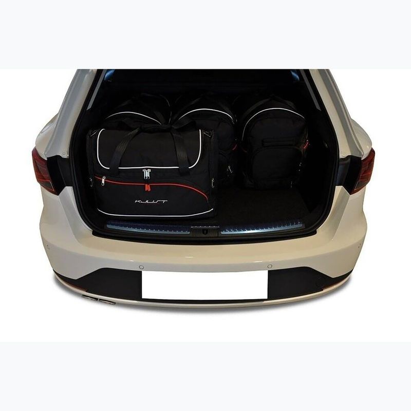 Gepäckträgertaschen-Set KJUST Seat Leon ST 2013-2020 5 Stk. Schwarz 14