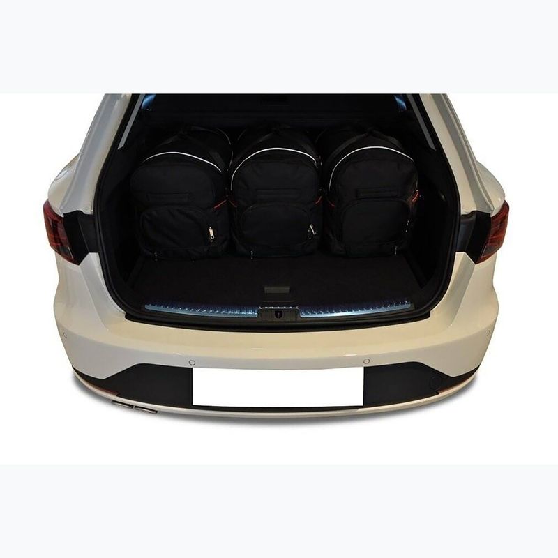 Gepäckträgertaschen-Set KJUST Seat Leon ST 2013-2020 5 Stk. Schwarz 15