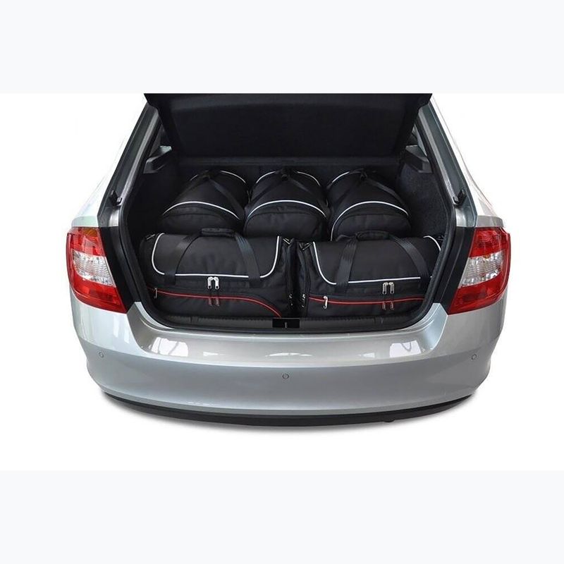Gepäckträgertaschen-Set KJUST Skoda Rapid Liftback 2012-2019 5 Stk. Schwarz 12