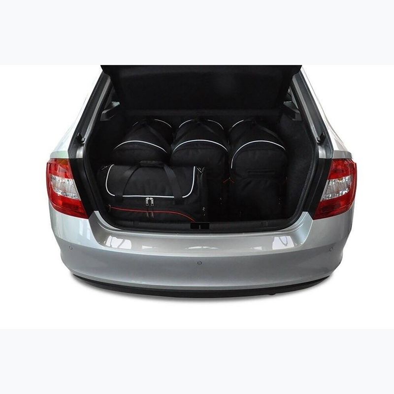 Gepäckträgertaschen-Set KJUST Skoda Rapid Liftback 2012-2019 5 Stk. Schwarz 13